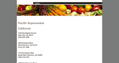 Desktop Screenshot of pacificsupermarket.com