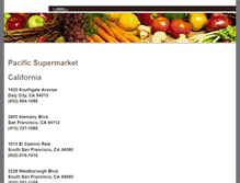 Tablet Screenshot of pacificsupermarket.com